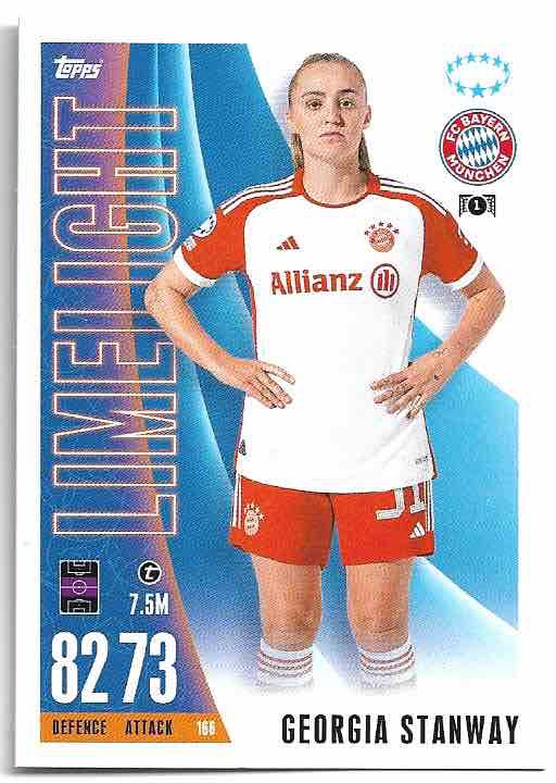 Limelight GEORGIA STANWAY 23-24 Match Attax Extra UCL