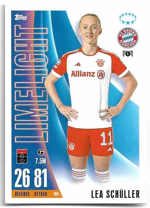 Limelight LEA SCHULLER 23-24 Match Attax Extra UCL