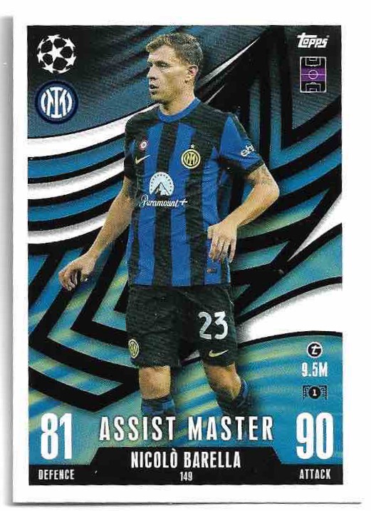 Assist Master NICOLO BARELLA 23-24 Match Attax Extra UCL