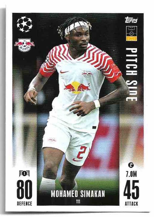 Pitch Side MOHAMED SIMAKAN 23-24 Match Attax Extra UCL