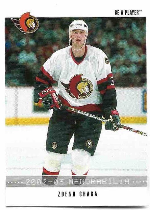 ZDENO CHÁRA 02-03 In the Game Be A Player Memorabilia