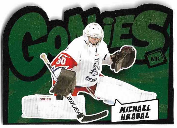 Green Die-Cut Goalies MICHAEL HRABAL 2023 MK Národní Tým /35