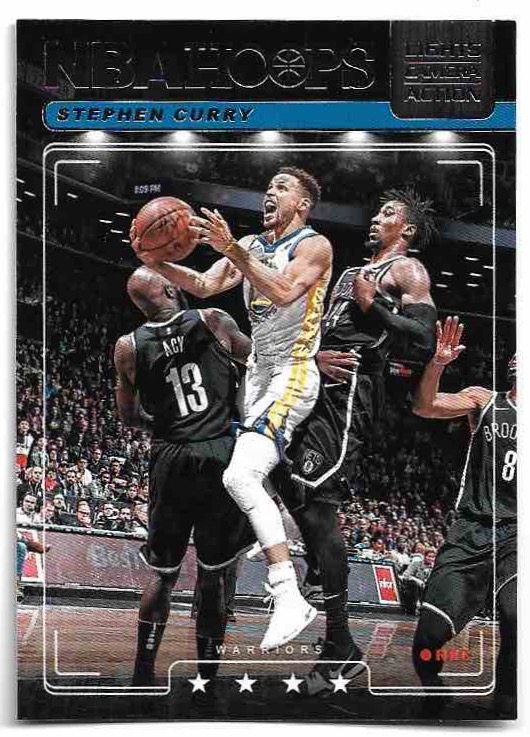 Lights Camera Action STEPHEN CURRY 18-19 Panini Hoops Basketball