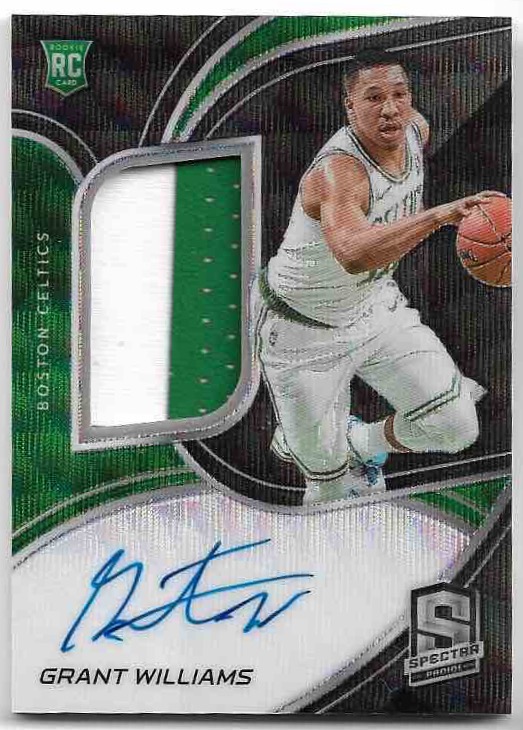 Auto Jersey Rookie FOTL Wave GRANT WILLIAMS 19-20 Panini Spectra Basketball /39
