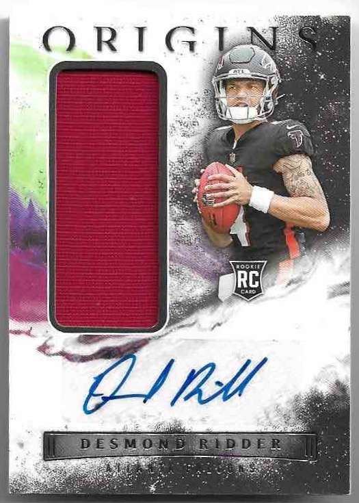 Auto Jersey Jumbo Rookie DESMOND RIDDER 2022 Panini Origins Football