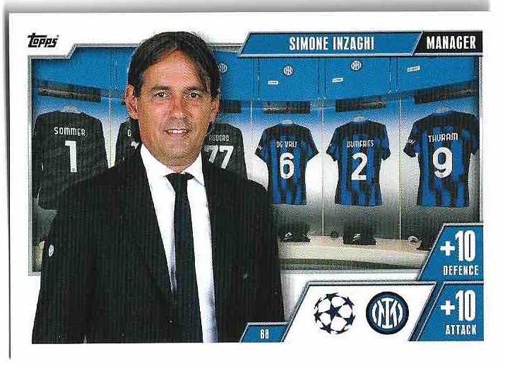 Manager SIMONE INZAGHI 23-24 Match Attax Extra UCL