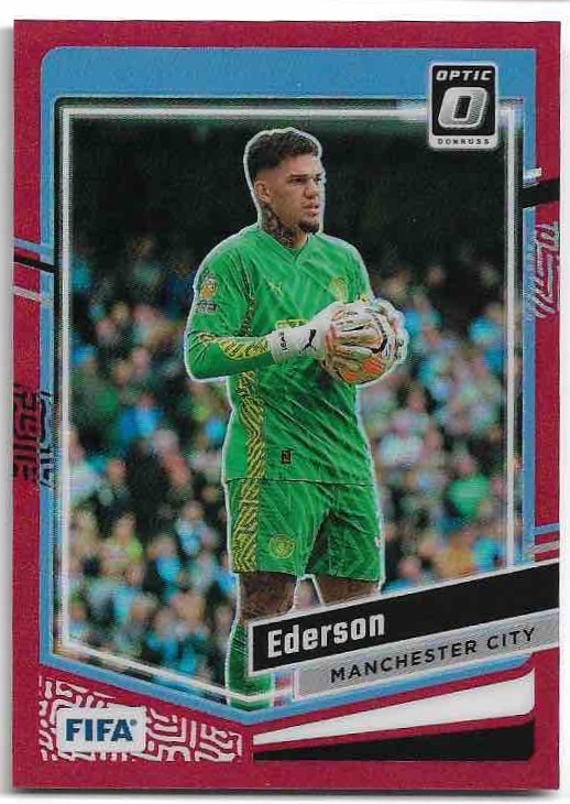 Red Prizm Optic EDERSON  23-24 Panini Donruss Soccer /299