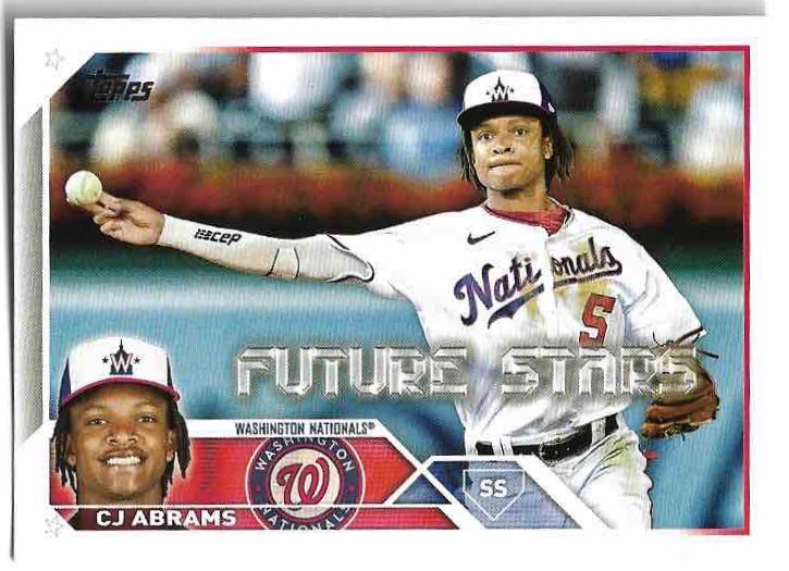 CJ ABRAMS 2023 Topps Series 1 Baseball