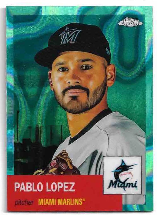 Aqua Lava Refractor PABLO LOPEZ 2022 Topps Chrome Platinum Anniversary /299