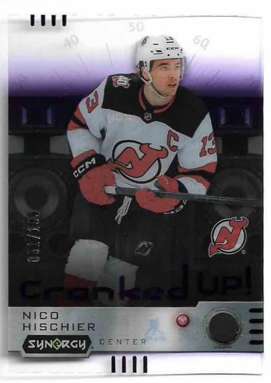 Purple Cranked UP NICO HISCHIER 23-24 UD Synergy /199