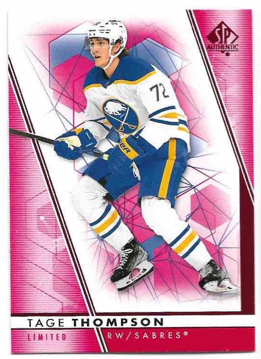 Limited Red TAGE THOMPSON 22-23 UD SP Authentic