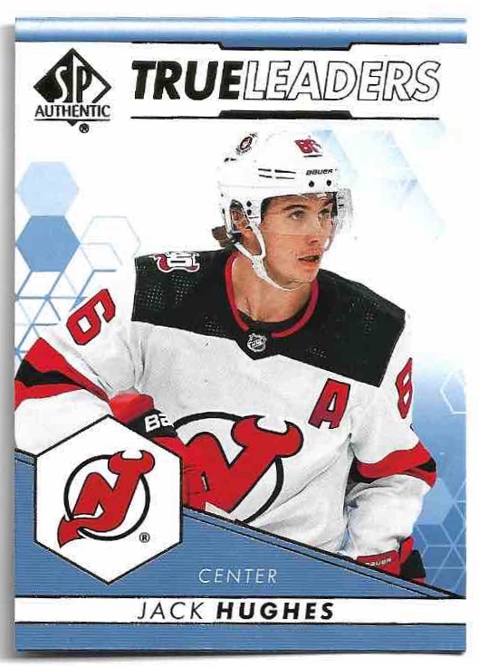 Blue True Leaders JACK HUGHES 22-23 UD SP Authentic