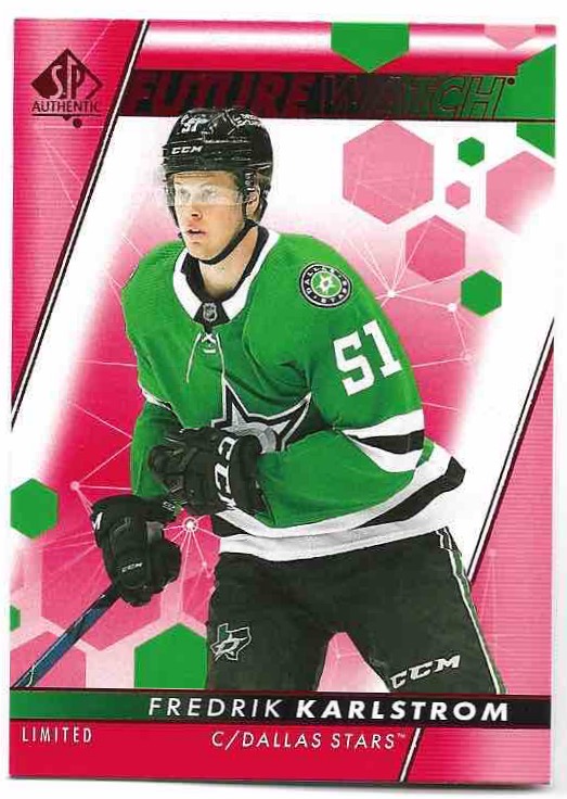 Rookie Limited Red Future Watch FREDRIK KARLSTROM 22-23 UD SP Authentic