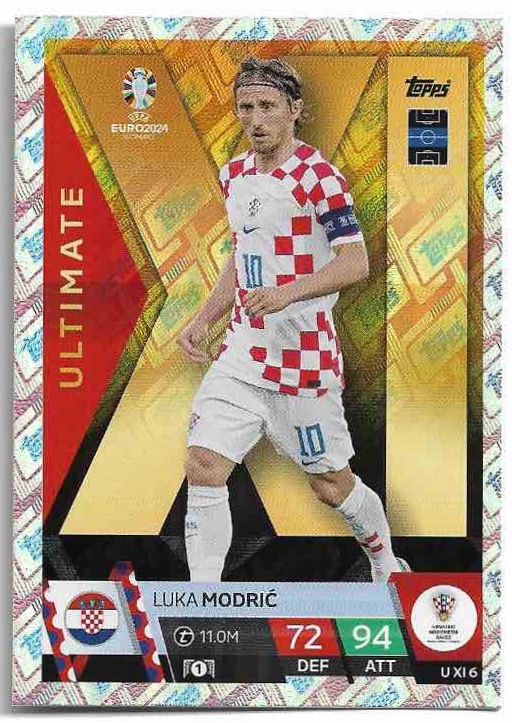 Holographic Ultimate LUKA MODRIC 2024 EURO Match Attax