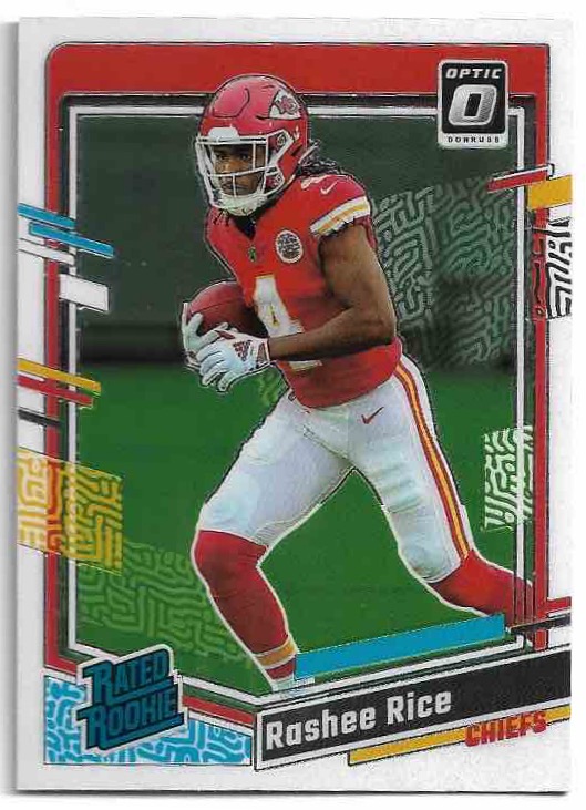 Rated Rookie RASHEE RICE 2023 Donruss Optic Football