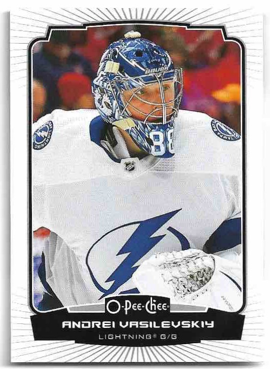 Close-Up Head Shot Variation ANDREI VASILEVSKIY 22-23 UD O-Pee-Chee OPC