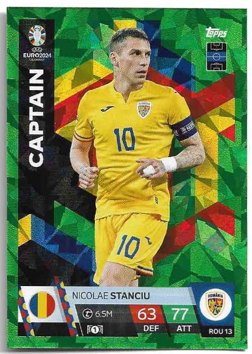Emerald Captain NICOLAE STANCIU 2024 EURO Match Attax