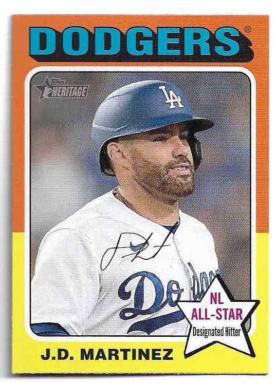 J.D. MARTINEZ 2024 Topps Heritage Baseball