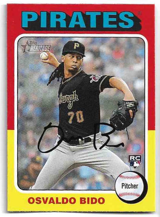 Rookie OSVALDO BIDO 2024 Topps Heritage Baseball