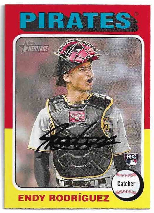 Rookie ENDY RODRIGUEZ 2024 Topps Heritage Baseball
