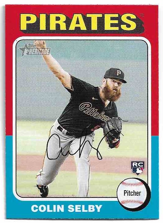 Rookie COLIN SELBY 2024 Topps Heritage Baseball