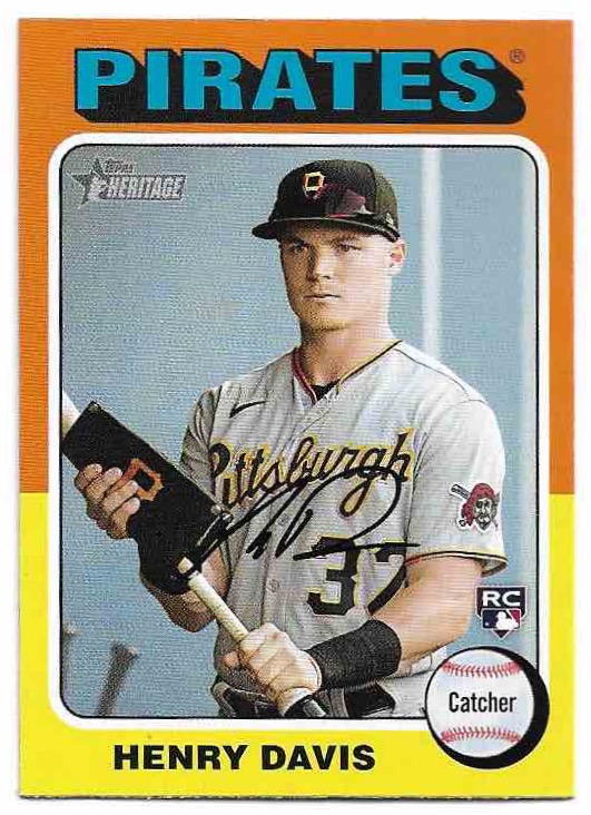 Rookie HENRY DAVIS 2024 Topps Heritage Baseball