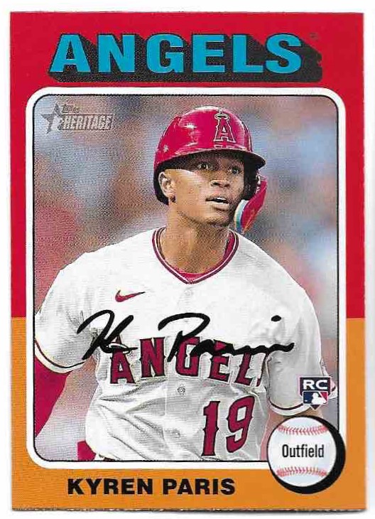 Rookie KYREN PARIS 2024 Topps Heritage Baseball