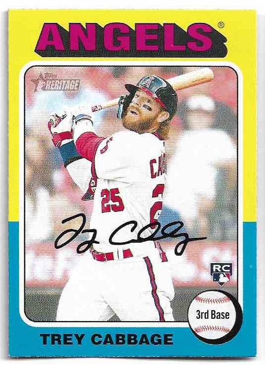 Rookie TREY CABBAGE 2024 Topps Heritage Baseball