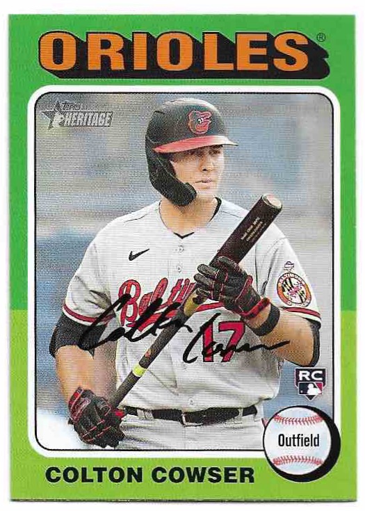 Rookie COLTON COWSER 2024 Topps Heritage Baseball