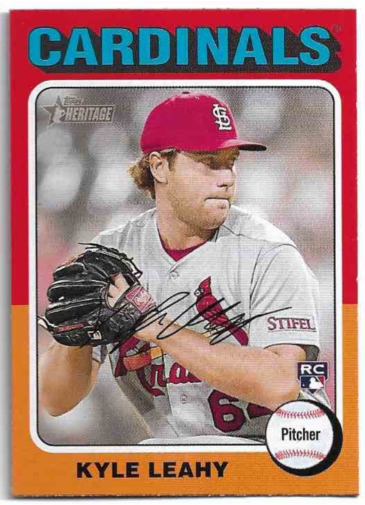 Rookie KYLE LEAHY 2024 Topps Heritage Baseball