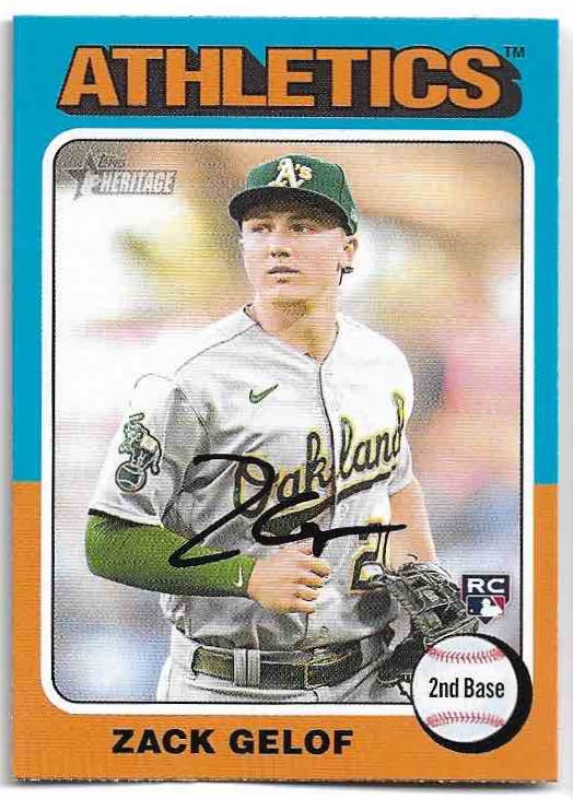 Rookie ZACK GELOF 2024 Topps Heritage Baseball
