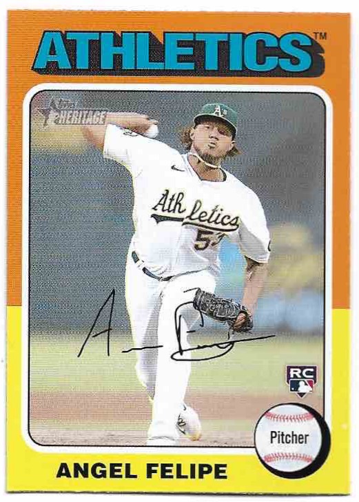 Rookie ANGEL FELIPE 2024 Topps Heritage Baseball