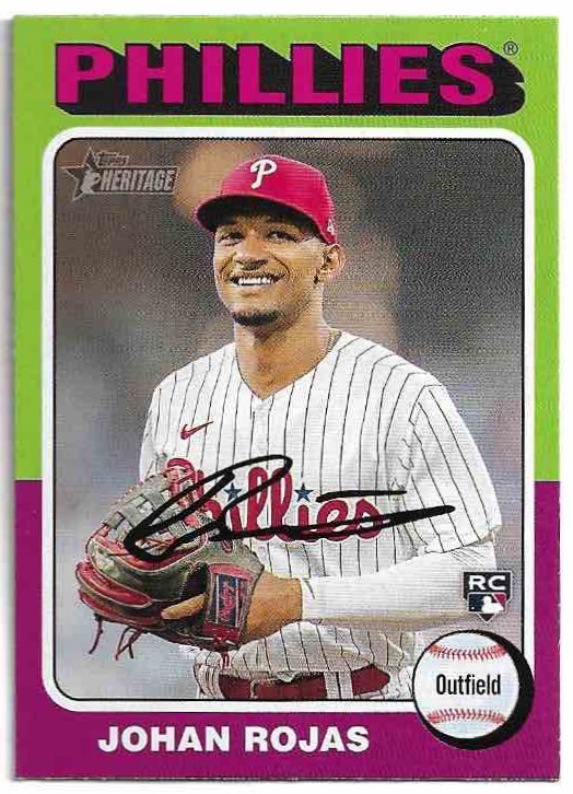 Rookie JOHAN ROJAS 2024 Topps Heritage Baseball