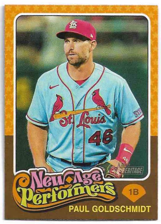 New Age Performers PAUL GOLDSCHMIDT 2024 Topps Heritage Baseball