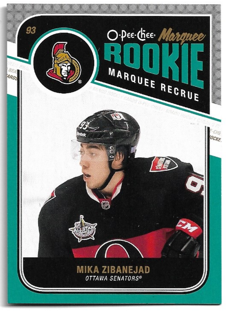 Marquee Rookie MIKA ZIBANEJAD 11-12 UD O-Pee-Chee OPC