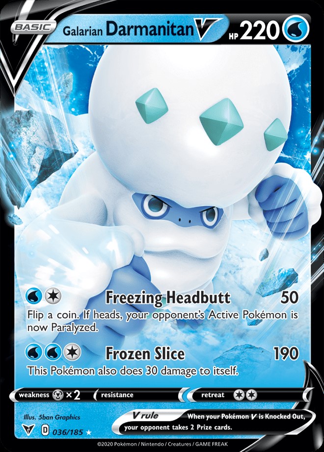 Ultra Rare - Galarian DARMANITAN V