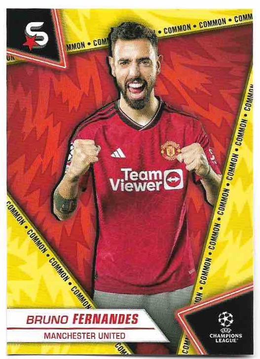 Common Yellow BRUNO FERNANDES 23-24 Topps UEFA Superstars
