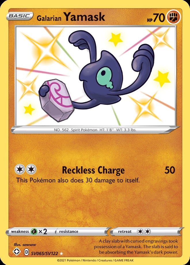Shiny Rare - Galarian YAMASK
