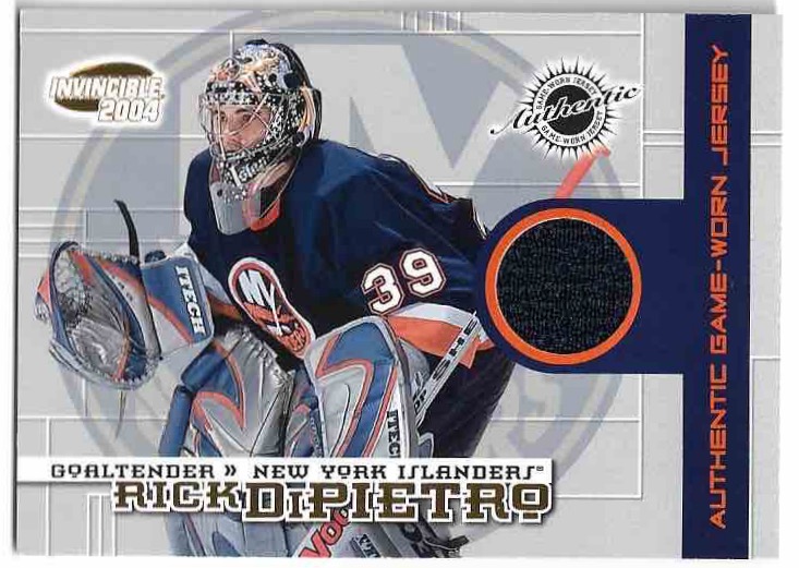 Jersey Authentic Game-Worn Jerseys RICK DIPIETRO 03-04 Pacific Invincible /1400