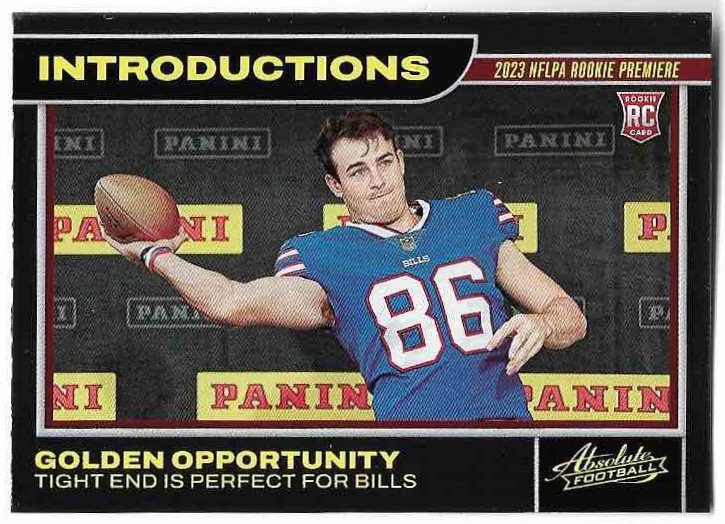 Rookie Introductions DALTON KINCAiD 2023 Panini Absolute Football