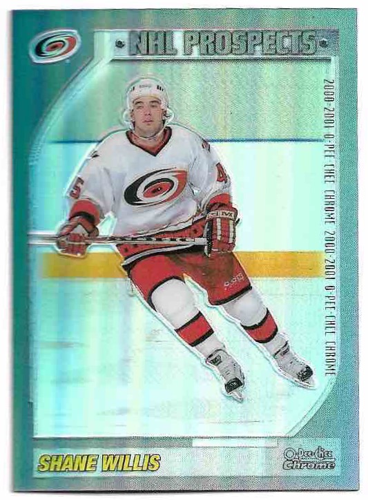 Refractor O-Pee-Chee NHL Prospects SHANE WILLIS 00-01 Topps Chrome