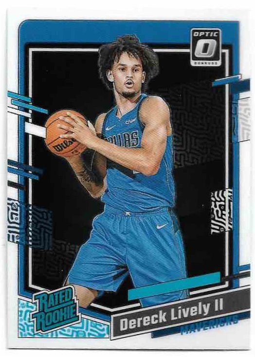 Rated Rookie DERECK LIVELY II 23-24 Panini Donruss Optic Basketball