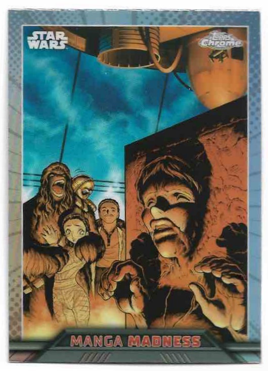 Manga Madness HAN SOLO IN CARBONITE 2023 Topps Chrome Star Wars