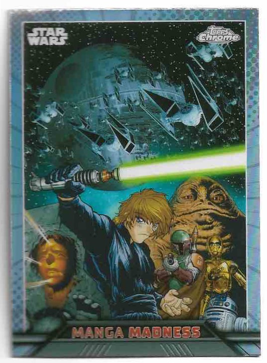 Manga Madness DEATH STAR/LUKE SKYWALKER/BOBA FETT/C-3PO/JABBA 2023 Topps Chrome Star Wars