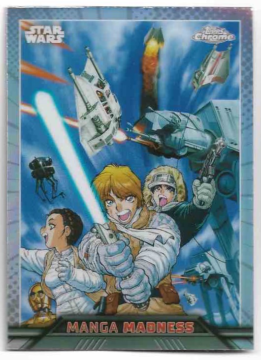 Manga Madness LEIA ORGANA/LUKE SKYWALKER/HAN SOLO/AT-AT 2023 Topps Chrome Star Wars