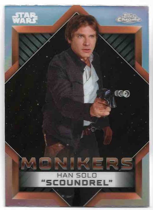 Monikers HAN SOLO 2023 Topps Chrome Star Wars