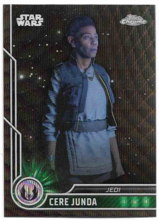 Black Wave CERE JUNDA 2023 Topps Chrome Star Wars