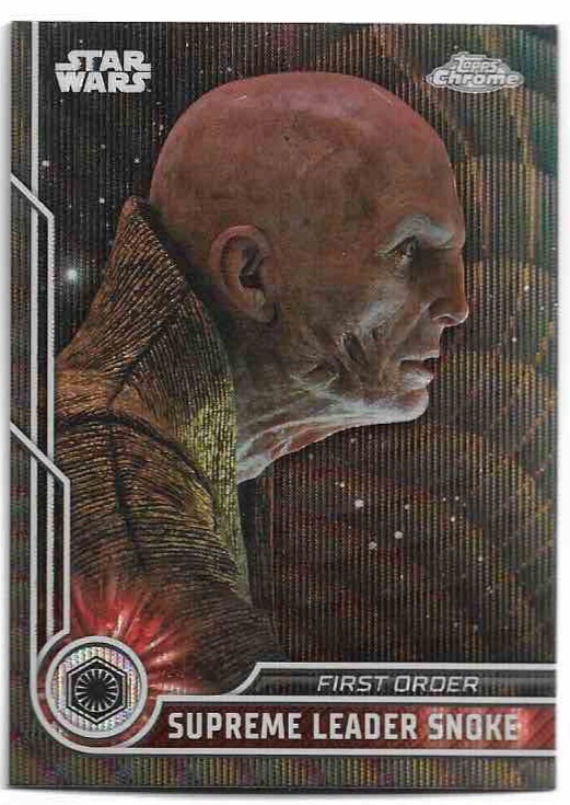 Black Wave SUPREME LEADER SNOKE 2023 Topps Chrome Star Wars
