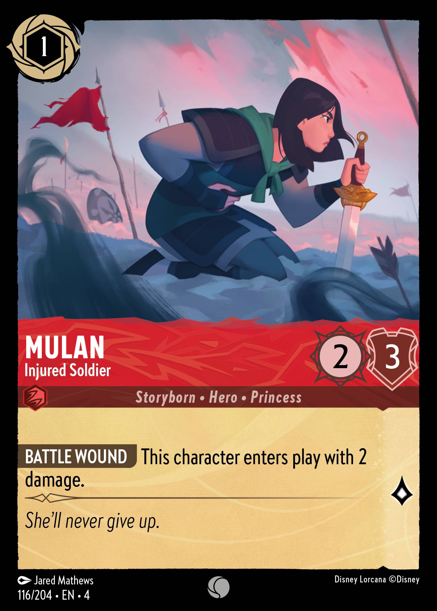 MULAN - Injured Soldier