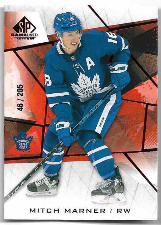 Red Fragment MITCH MARNER 21-22 UD SP Game Used /205
